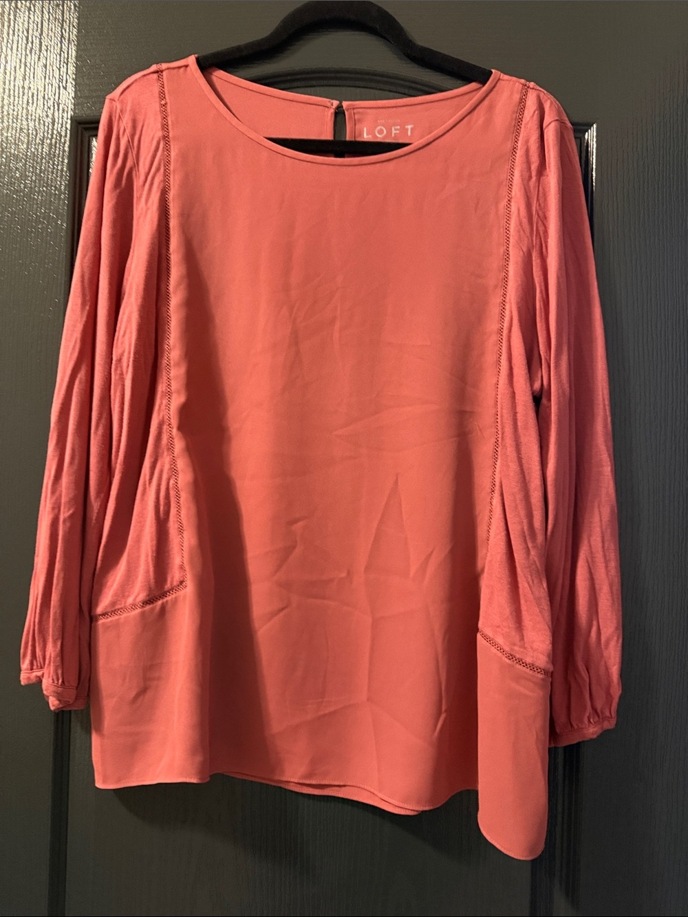 LOFT Mauve Long Sleeve Blouse